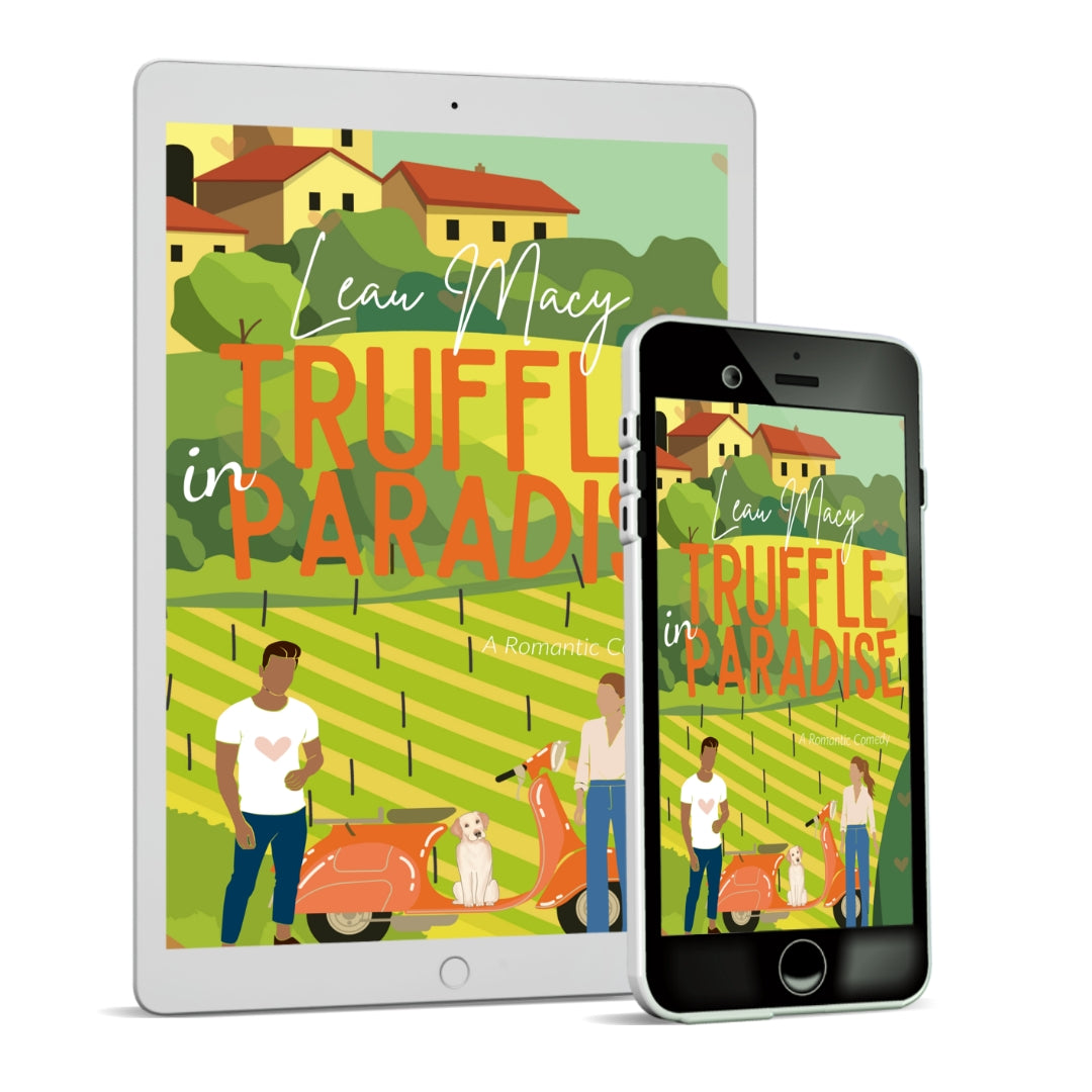 Truffle in Paradise cover — a romantic comedy by Leau Macy set in Italy's Piedmont